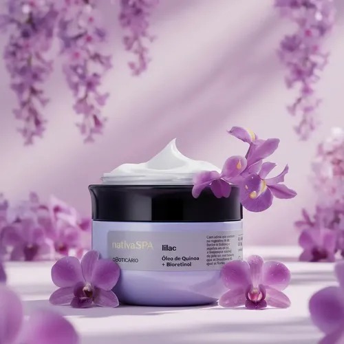 Combo Lilac Nativa SPA, óleo em creme + creme facial, o Boticário.