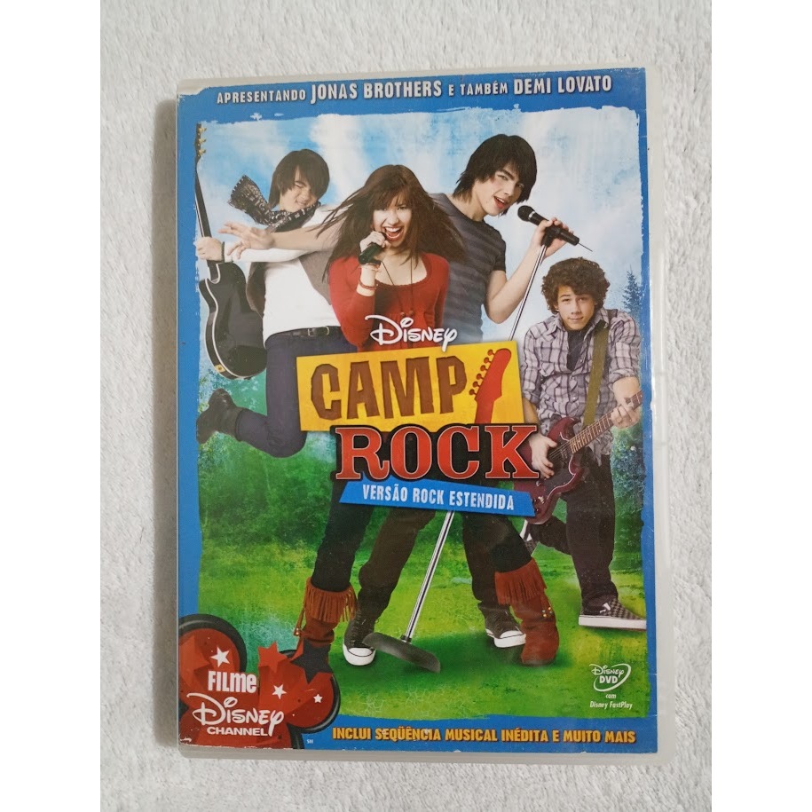 DVD CAMP ROCK - VERSÃO ROCK ESTENDIDA * JONAS BROTHERS * DEMI LOVATO * ORIGINAL