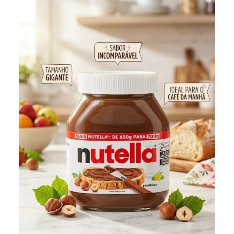 Nutella Ferrero 700g – Mais Sabor para os Seus Momentos!