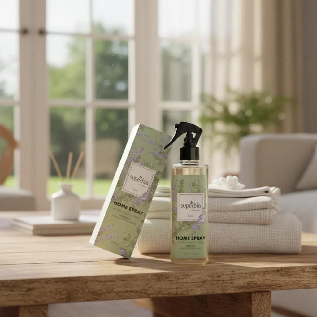 Imagem Home Spray Relax Aromatizador Casa Ambiente Perfume 250ml Lavanda Alecrim Cedro Relaxante Aromático