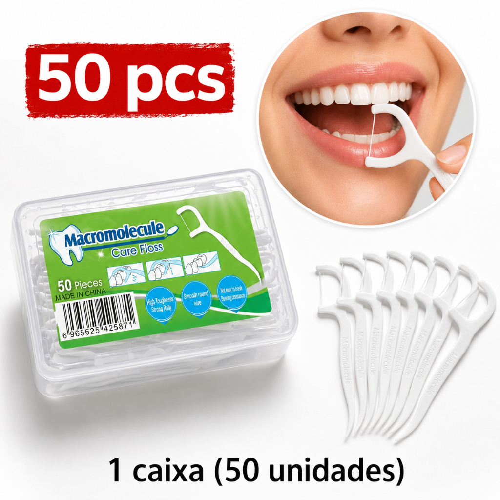 Kit fio dental palitos de limpeza interdental para uma Limpeza Eficaz,50/100/150 unidades