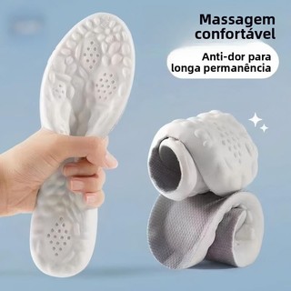Palmilha Esportiva Ortopédica 4D Super Macia com Suporte para o Arco