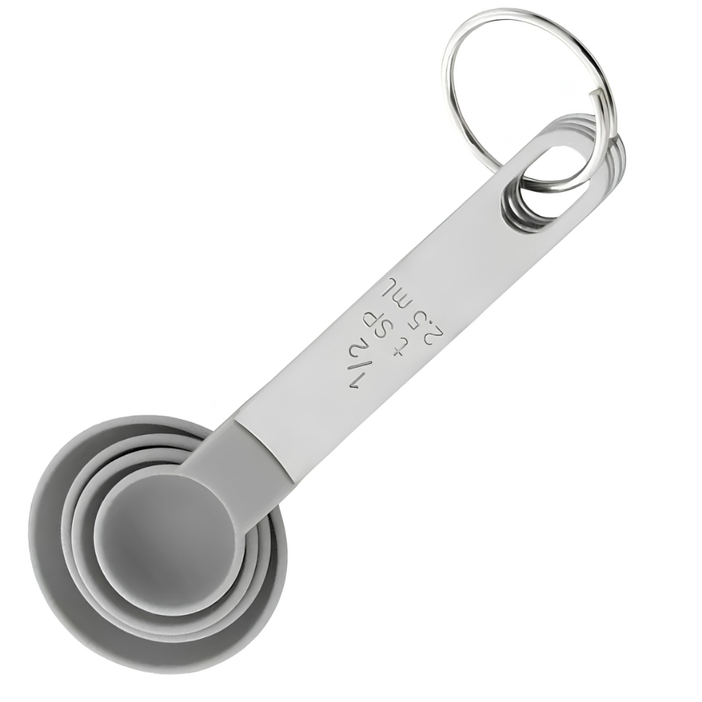 Jogo de Colheres Medidora Dosadora 4 Peças Aço Inox