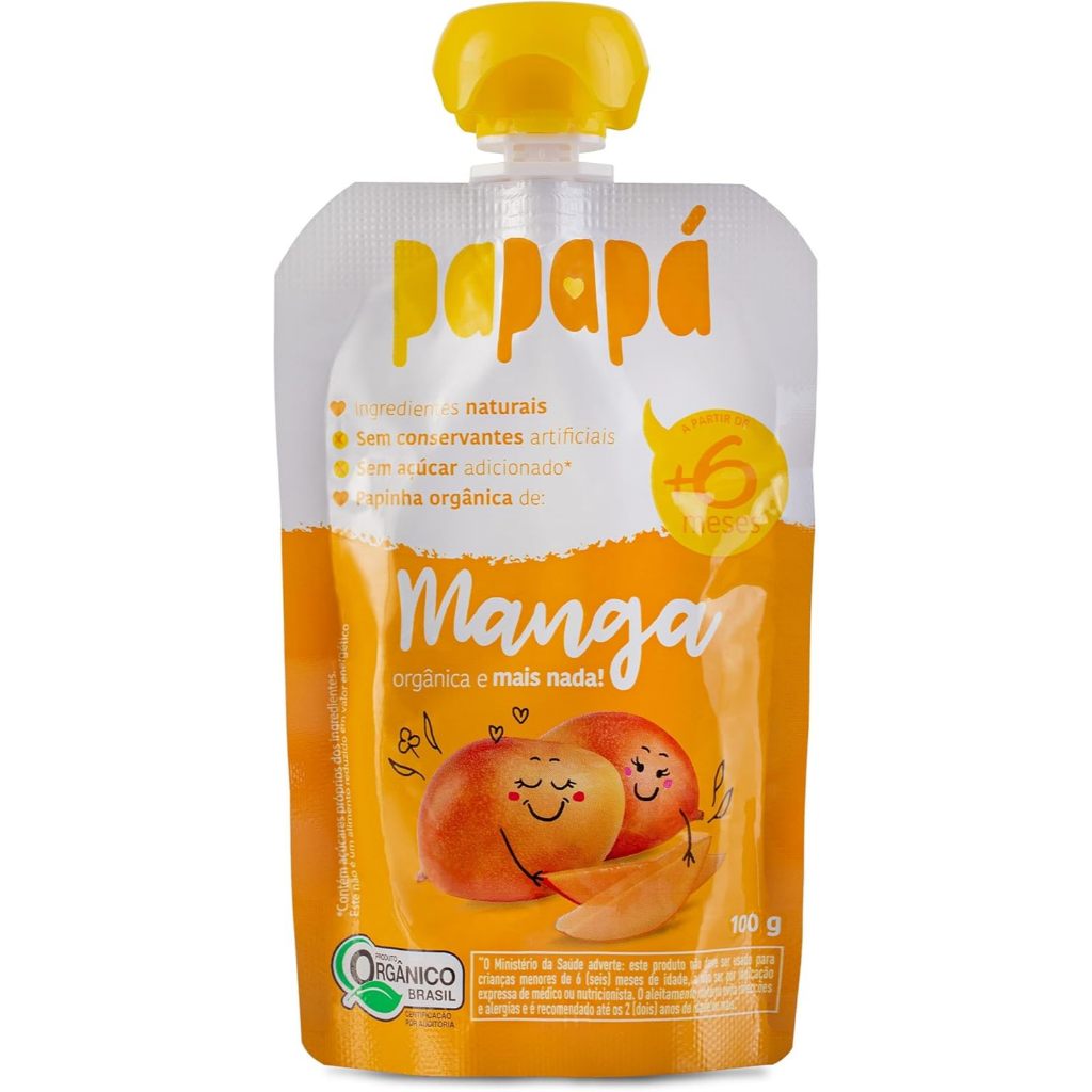 Papinha Orgânica 100g Papapá - Manga
