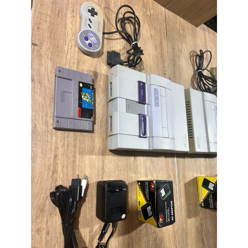 Super Nintendo (SNES) Completo + Jogo Super Mario World – Funcionando