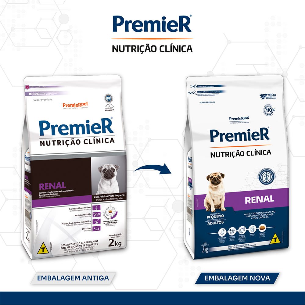 Ração Premier Nutrição Clínica Renal Para Cães Adultos de Porte Pequeno - 2kg
