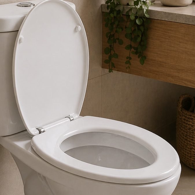 Assento Sanitario P/ Vaso Oval Termofixo Branco Soft Close *Não acompanha o Vaso Sanitário*