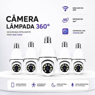 Câmera de segurança a Prova D'água sem fio gira 360 com app Yousee full HD visão notturna