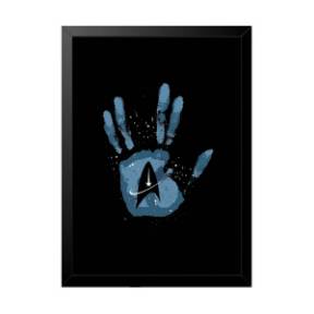Quadro Decorativo Poster Série Star Trek USS Enterprise Quarto Sala Escritório