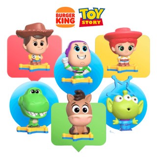TOY STORY Bonecos Nova Coleção Burger King 2026 Bonecos  Woody,Buzz Lightyear,Jessie,Bala-no-Alvo,Rex,Alien