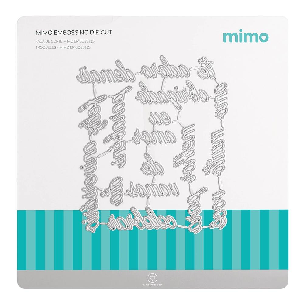 Faca de Corte Mimo Embossing - Palavras 1 - 18 Pç