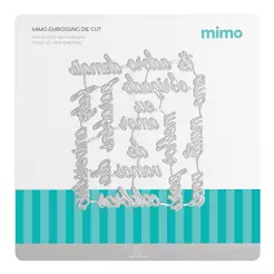 Faca de Corte Mimo Embossing - Palavras 1 - 18 Pç