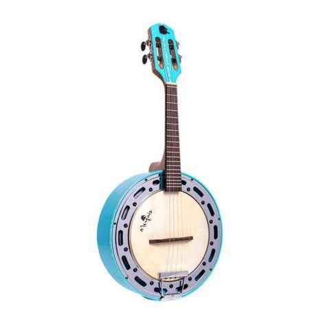 Banjo Marquês Pintado Passivo c/ Aro Cromado + Kit Capotraste