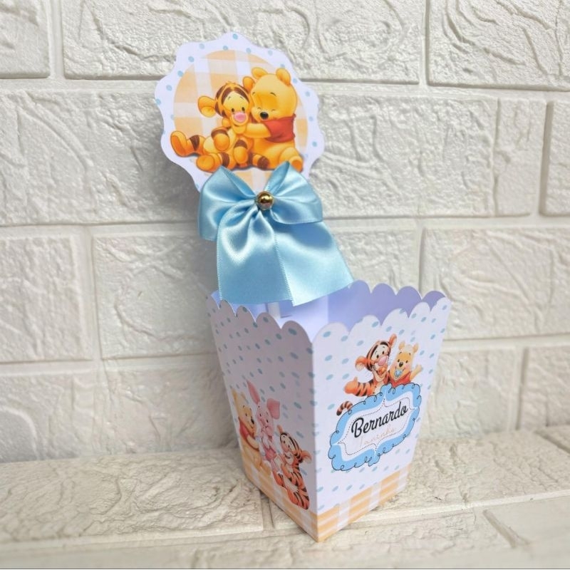 Cachepot centro de mesa Personalizado Ursinho Pooh Baby/ lembrancinhas/festa infantil