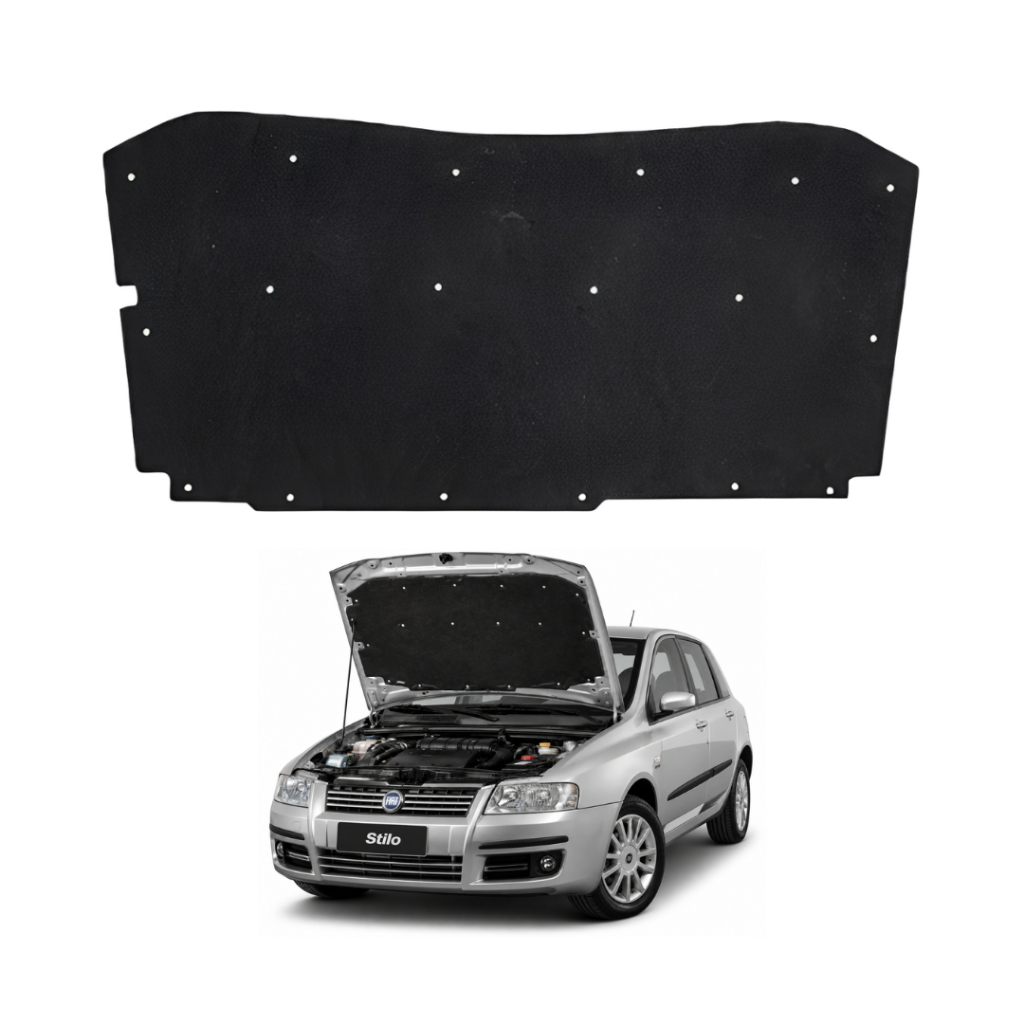 Forro Capô Fiat Stilo 2002 2003 2004 2005 2006 2007 2008 2009 2010 2011 Autoadesivo Grud Manta Capo