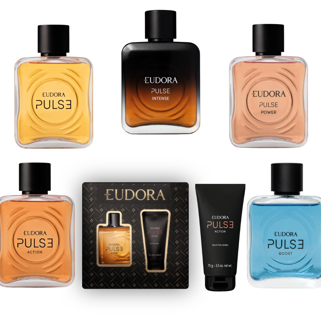 Pulse Desodorante Colônia | Pulse, Pulse Action, Pulse Boost, Pulse Intense, Pulse Power, Balm pós  barba e Kit presente