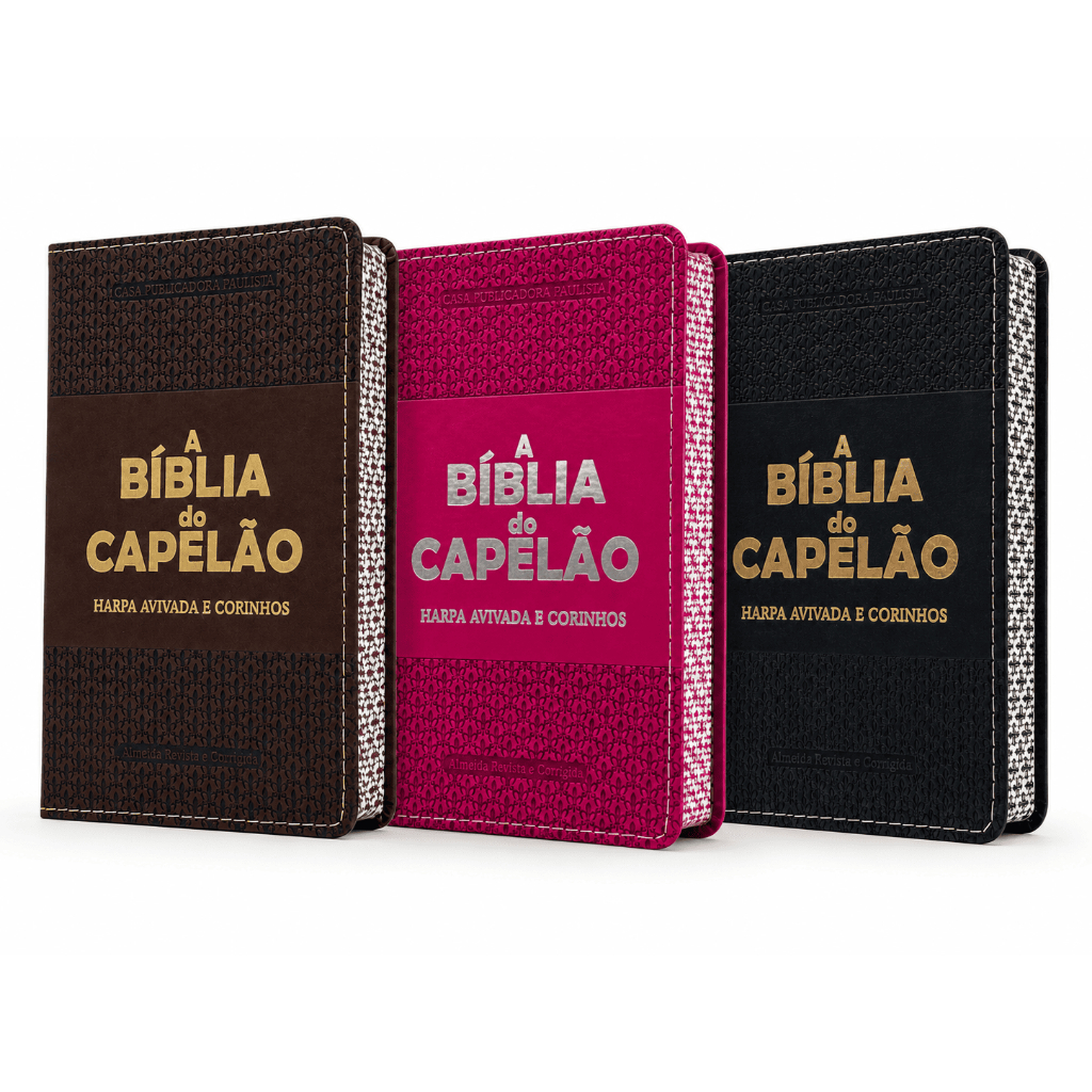 Bíblia Sagrada Letra Gigante Do Capelão Capelania Colorido Capa Flexível Linguagem Almeida Revista Corrigida Com Harpa