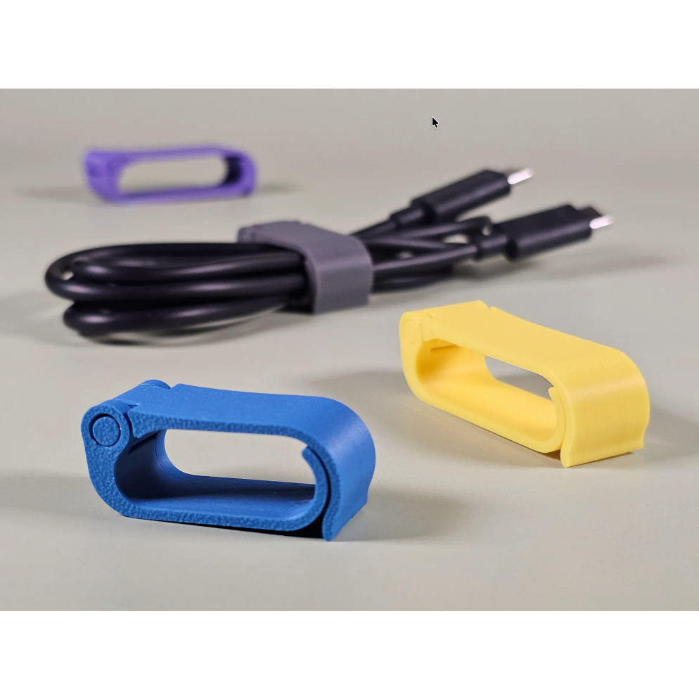 Organizador de Cabos Reutilizável | Clipe Passa Fio para USB, Fone e Carregador | Impressão 3D