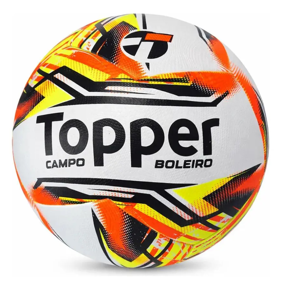 Bola Campo Topper Boleiro - Branco/laranja Branco/Amarelo