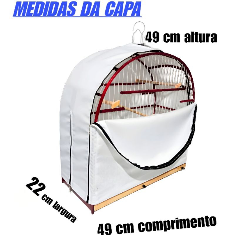capa de gaiola redonda azulão  curió   canário barato promoção N°5