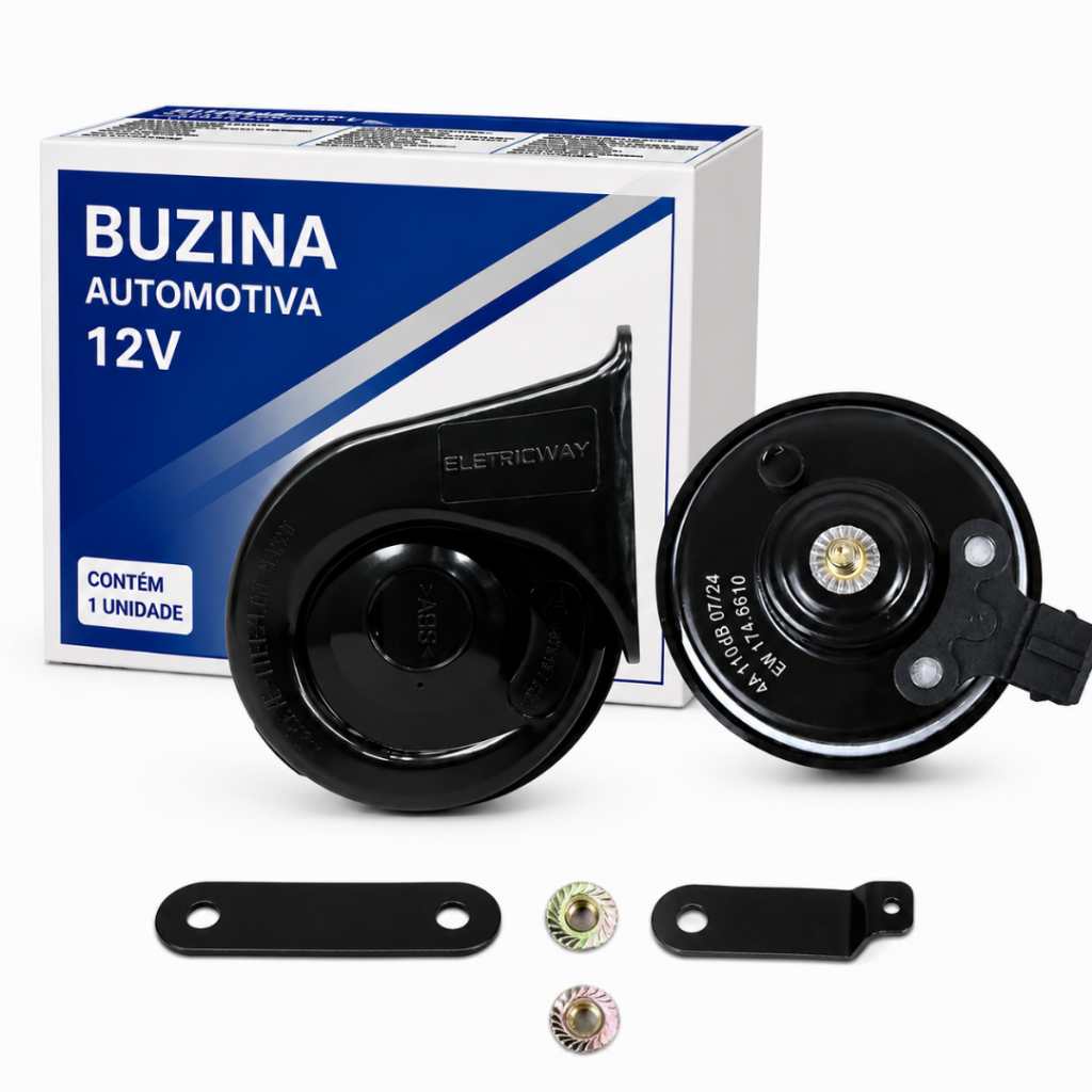 BUZINA CARACOL + Plug 2 pinos + conector VOLKSWAGEN AMAROK 2010 ATÉ ...