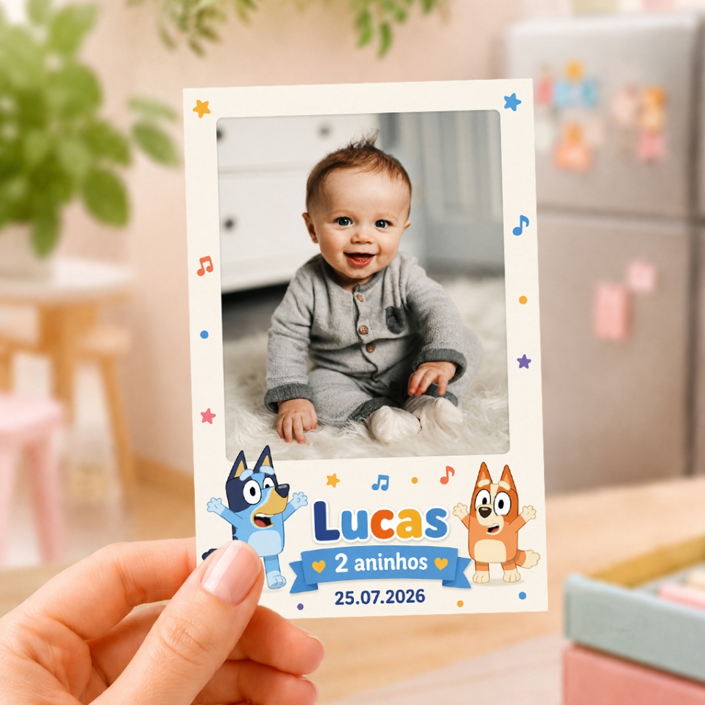 Foto Imã Personalizado 10x7 - Lembrancinha Personalizada - Aniversário Infantil - Imã de Geladeira