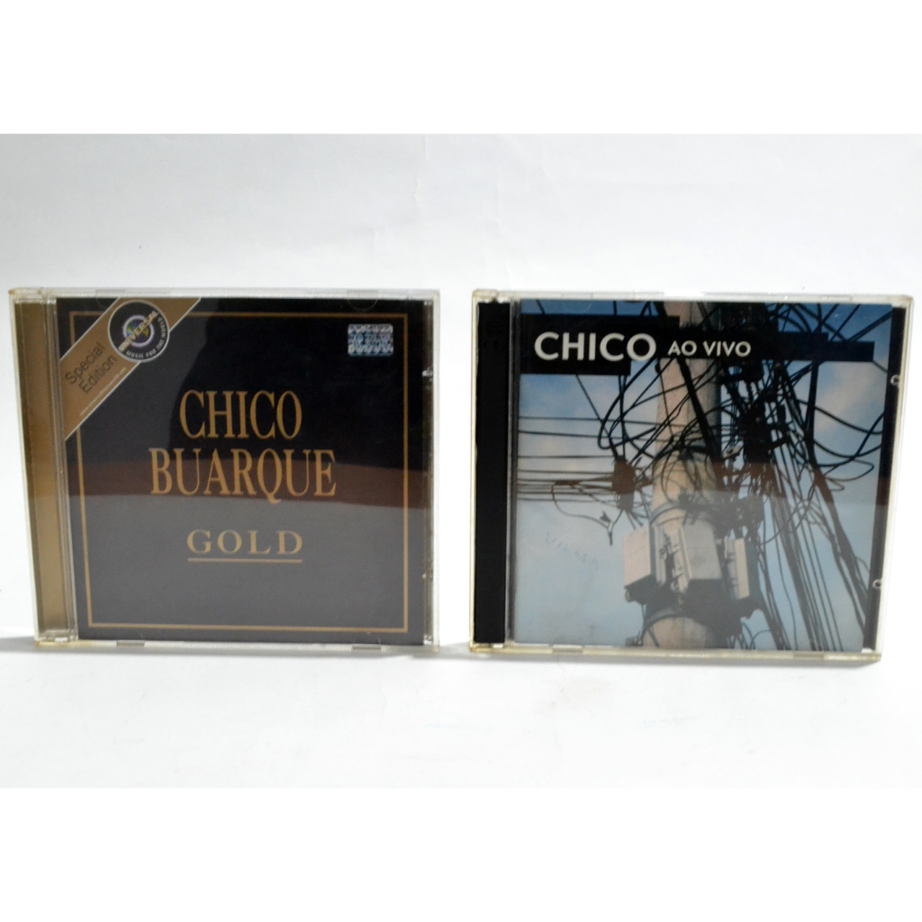 Lote 2 CDs Chico Buarque - Gold + Chico Ao Vivo (Duplo) Original Usado