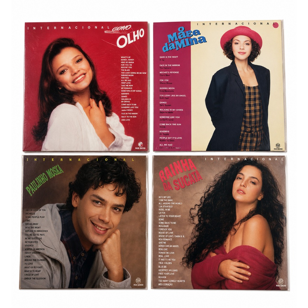 Discos de vinil : Olho no Olho, O Mapa da Mina, Pátria Minha, Rainha da Sucata