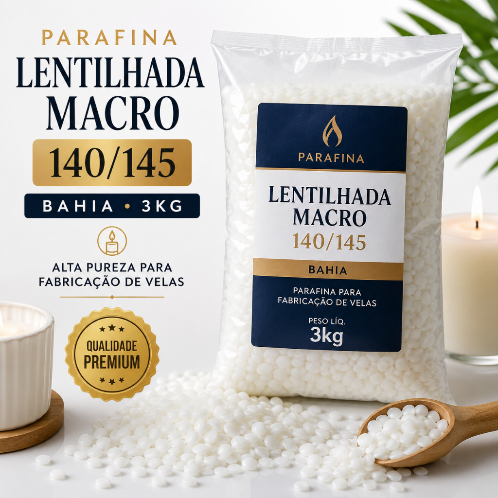 Parafina Lentilhada Macro 140/145 - Bahia - C/ 3kg