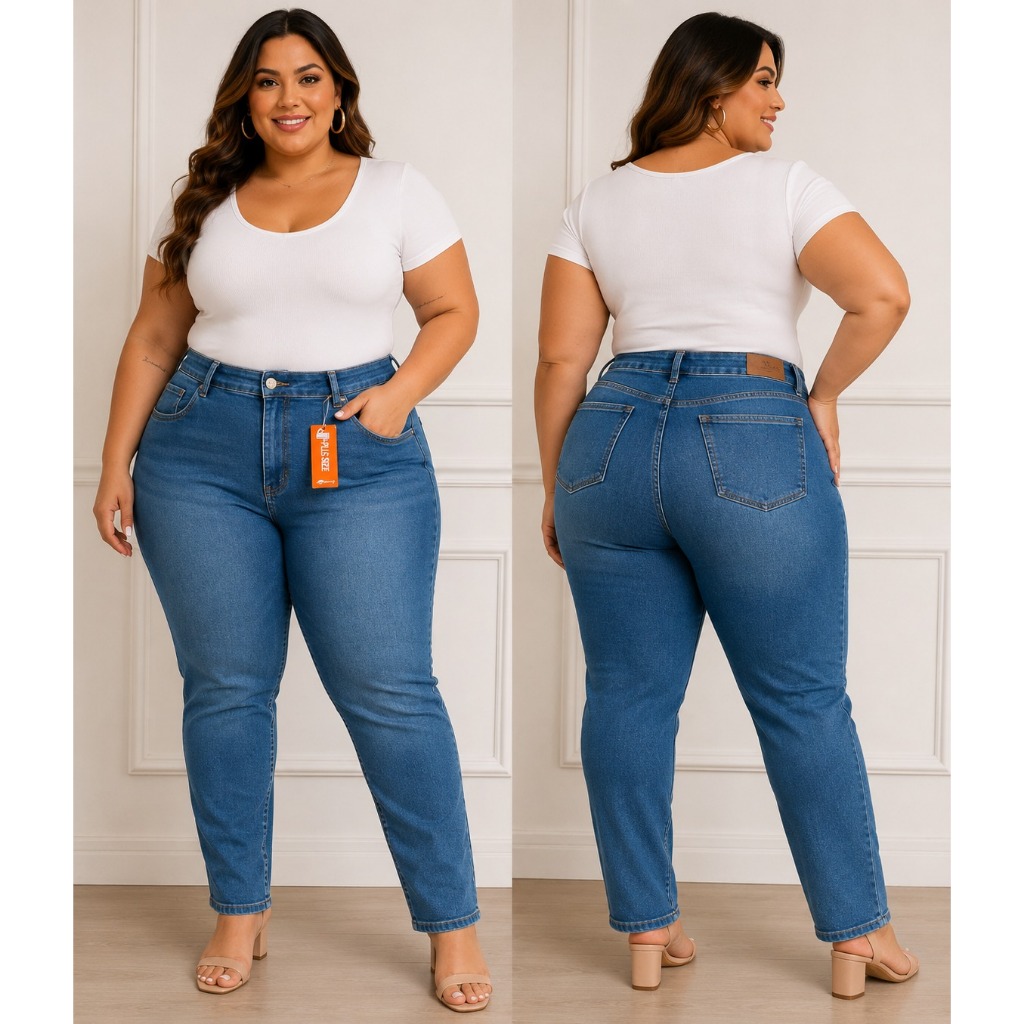 CALÇA JENAS FEMININA SAWARY PLUS SIZE  267217