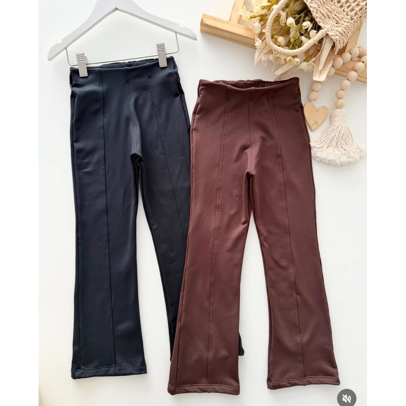 CALÇA FLARE INFANTIL FEMININA FLANELA GROSSA QUENTINHA INVERNO MENINA CONFORTAVÉL ESTILOSA  CASUAL