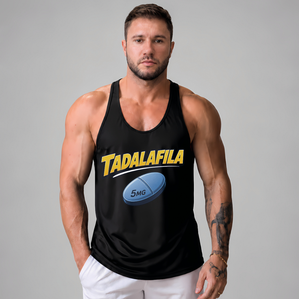Regata cavada masculina Dry para treino, academia, crossfit, alpha - Modelo Tadalafila
