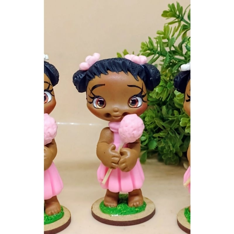 Ere Menina Ibeji Miniatura em biscuit lembrancinha umbanda candomble ibeji ibejada