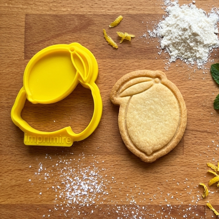 Cortador + marcador para Biscoito e Pasta Americana Limão