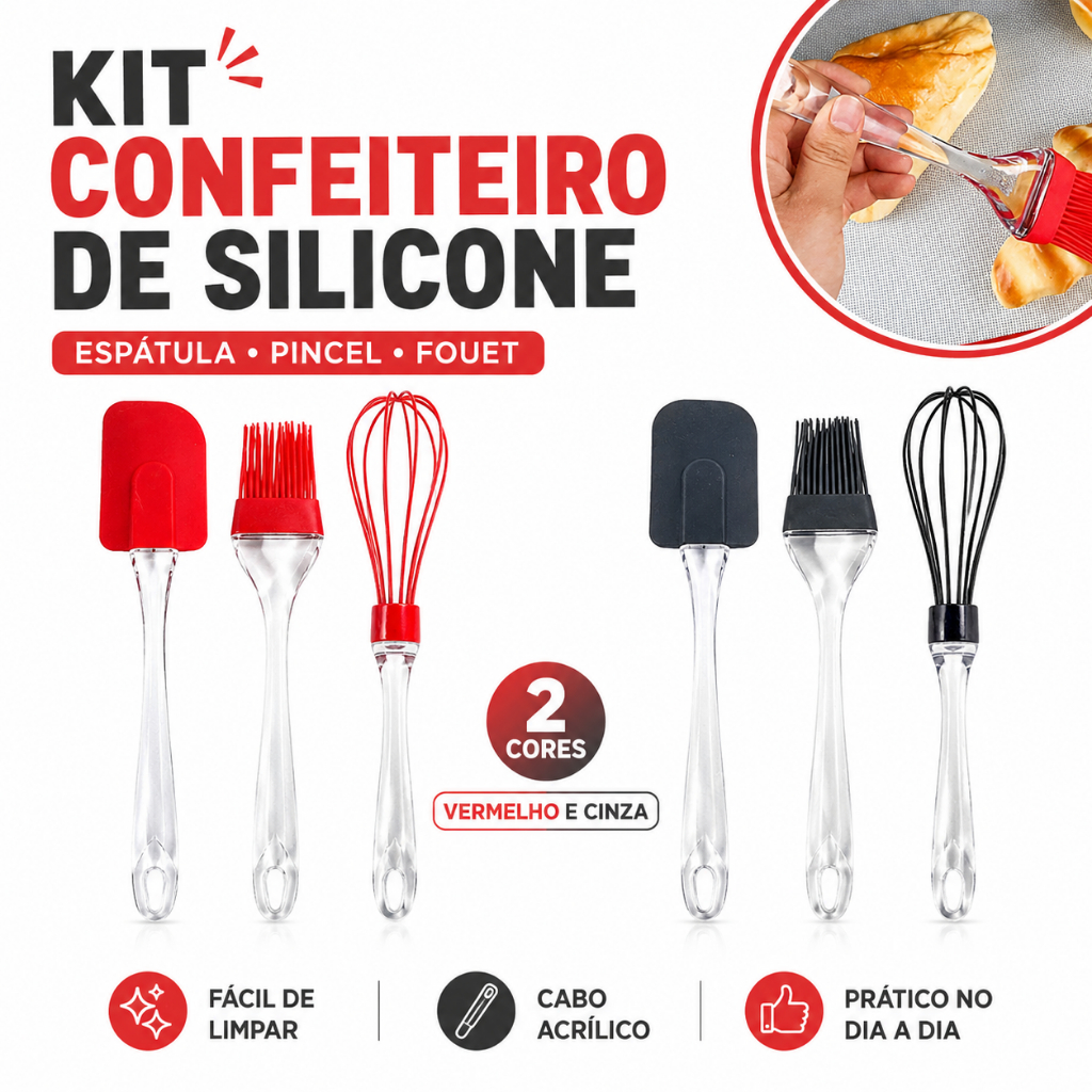 Kit Utensílios De Cozinha De Silicone Kit Utensílios De Cozinha Kit Silicone Utensílios De Cozinha