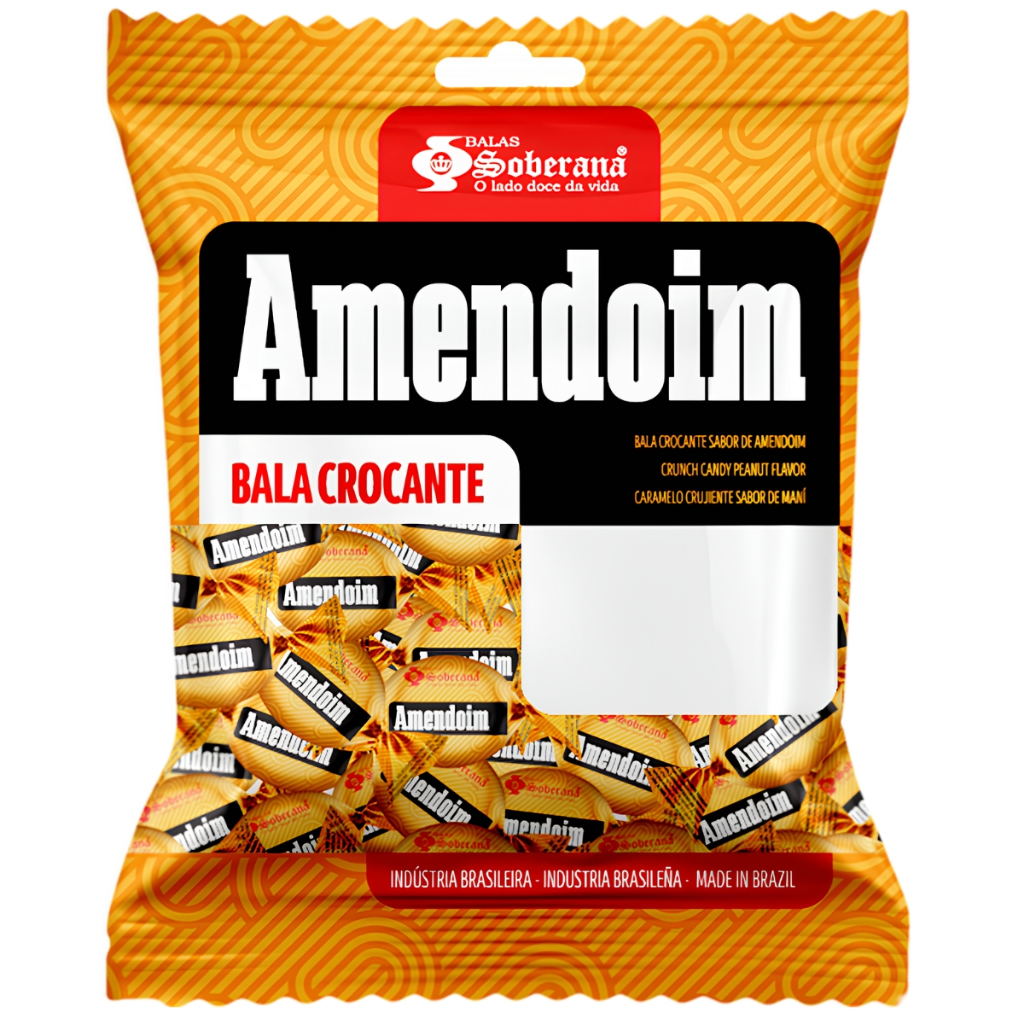 Balas Dura Amendoim Crocante 500g Soberana