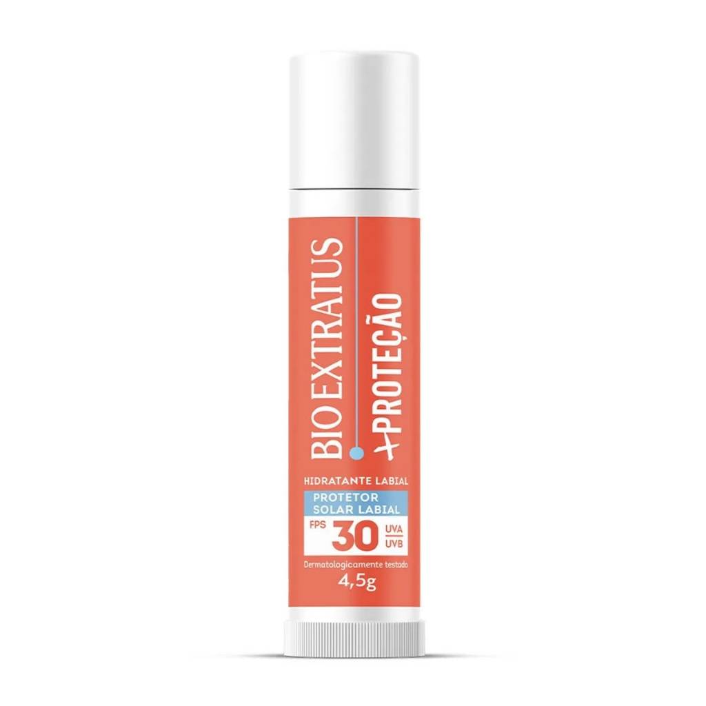 Protetor Solar Labial Bio Extratus + Proteção FPS 30 Hidratante Labial 4,5g UVA UVB
