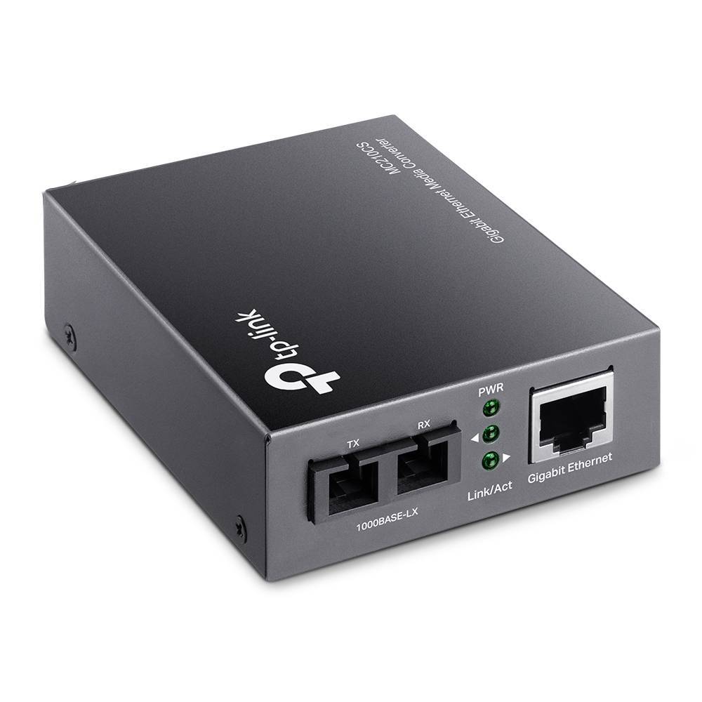 Conversor de Mídia TP-Link MC210CS SC/UPC Gigabit Monomodo 20Km