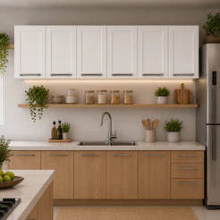 Conjunto 2 Armários de Cozinha Aéreos Itatiaia Aço 3 Portas Florença Branco Neve