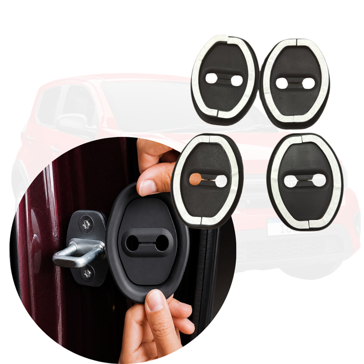 Kit 2, 4 ou 8 Borracha Protetor fechadura Porta Do Carro Batente Anti Ferrugem Universal amortecedor