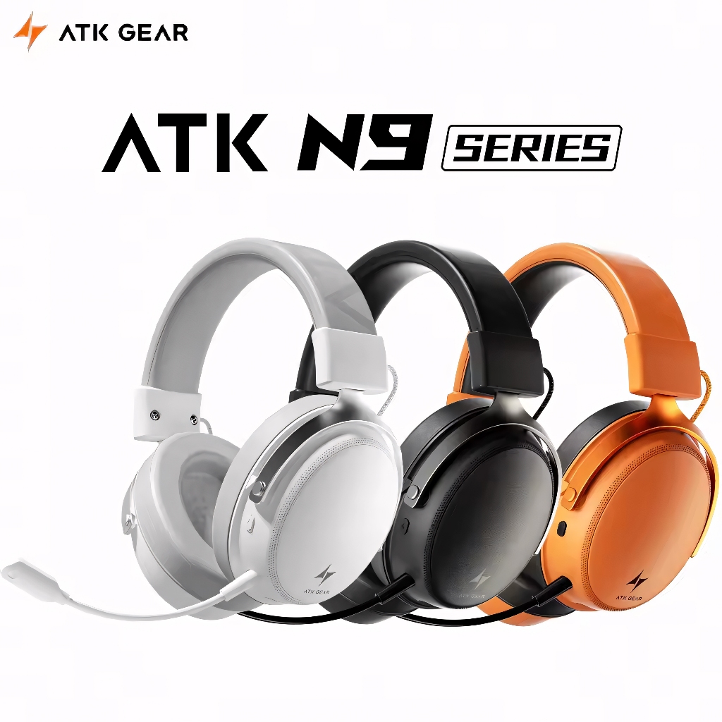 Fone De Ouvido Sem Fio ATK N9 Pro Ultra Com Som 7.1 + Quatro Modos, Para Games, Com Microfone