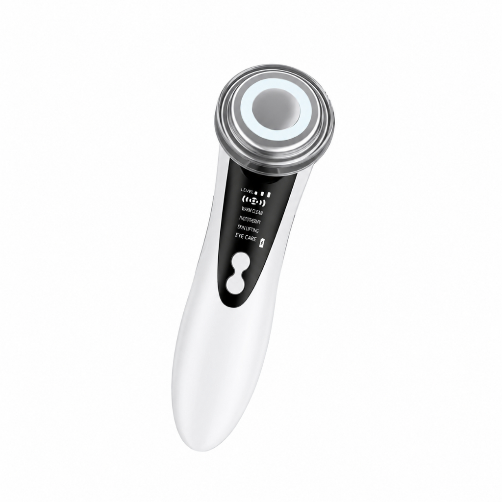 Massageador Facial com LED Sônica: Limpeza Profunda e Rejuvenescimento