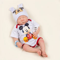 Bebê Reborn Menino 46cm 1,4kg Corpo de Pano Super Realista Kit Completo Pronta Entrega
