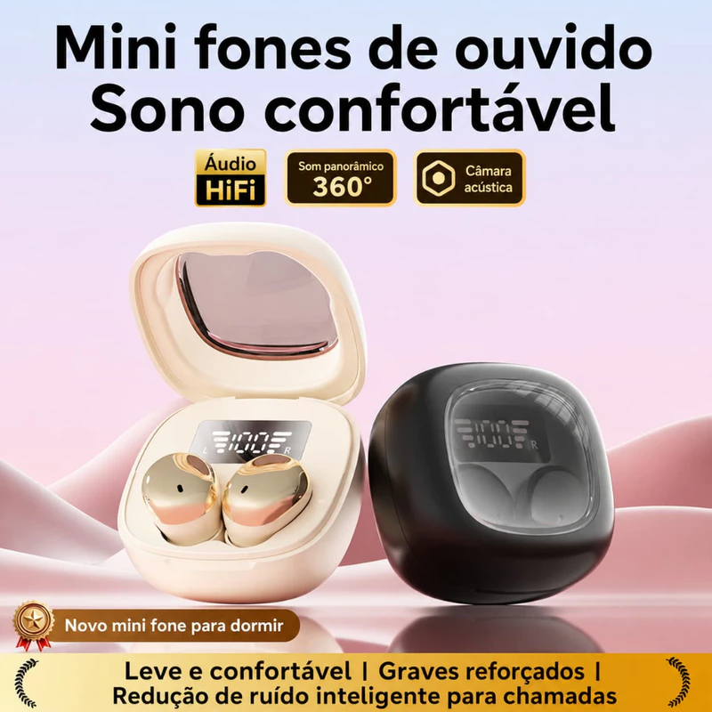 Fone de Ouvido Bluetooth 6.0 Q19 Sem Fio para Dormir — foto 6