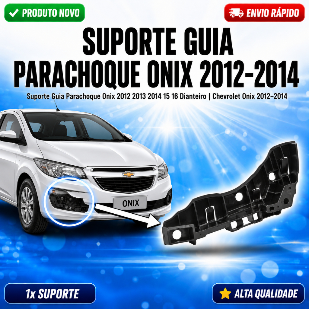 Suporte Guia do Parachoque Dianteiro Chevrolet Onix 2012 a 2016
