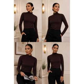 Blusa Manga Longa Feminina Blusa Básica Blusa Feminina Outono Inverno Blusa Feminina Casual Segunda Pele