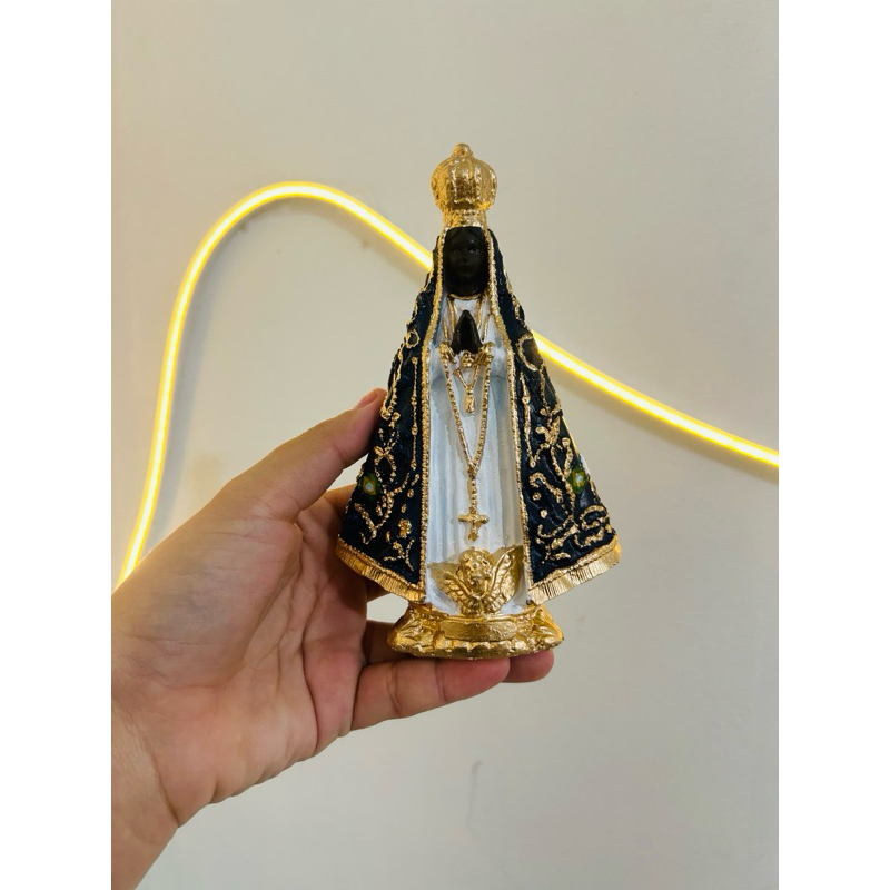 Nossa Senhora Aparecida 15cm Pintura Nova Lembrancinha Decoração presente