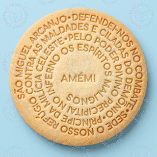 Cortador de Biscoito Oração de São Miguel Arcanjo Espiral