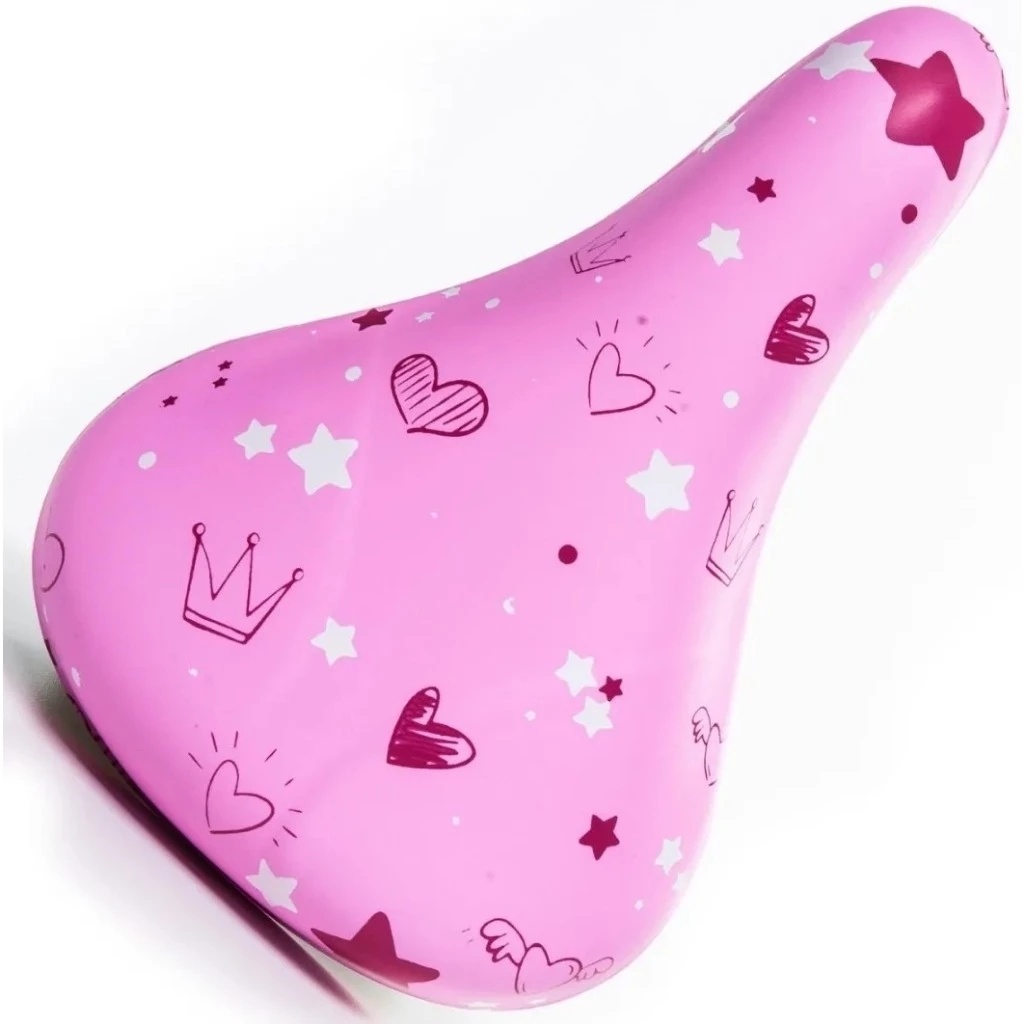 Selim Infantil Princesa Rosa Selle Royal Banco Bike Aro 16 e 20 Confortável Original