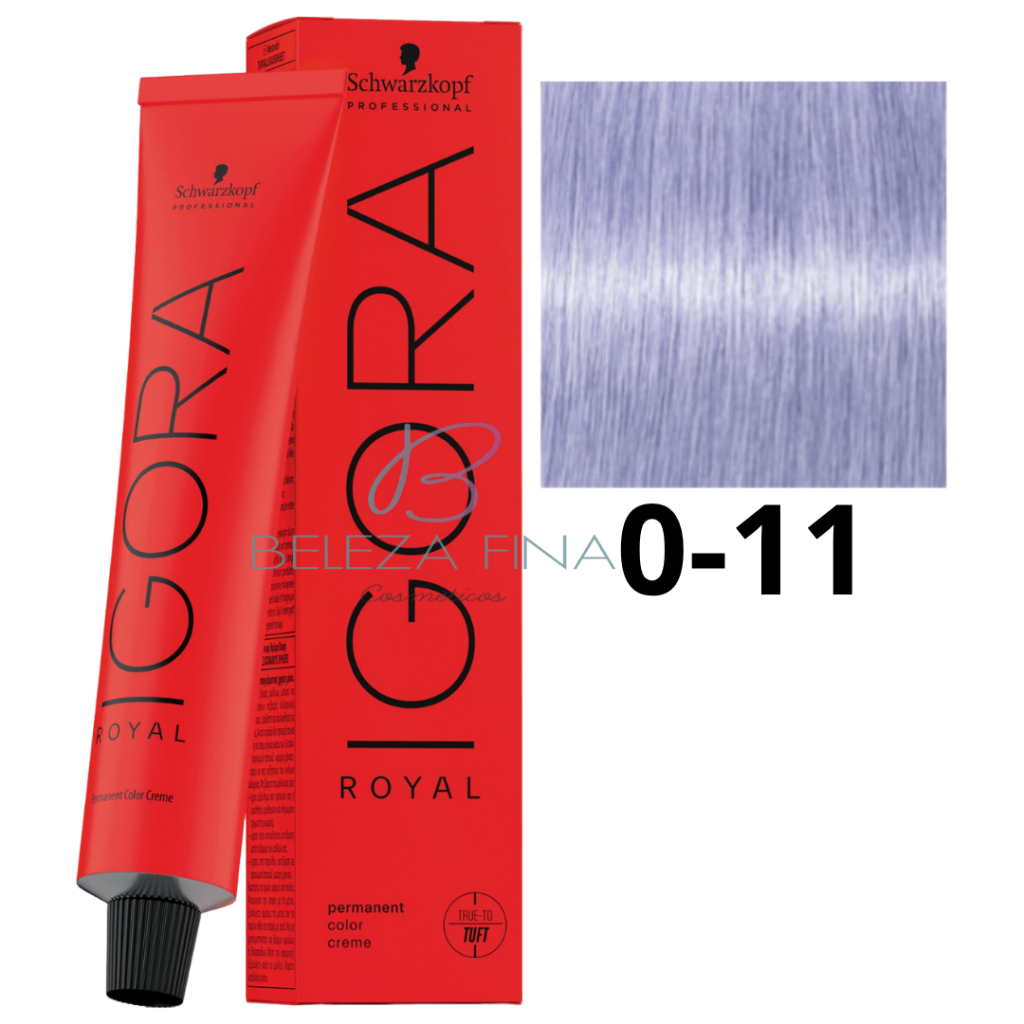 Coloração Schwarzkopf Igora Royal Tintura 0-11 60g CINZA
